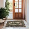 Stone Pattern Welcome Doormat Non-Slip Floor Mat Indoor Outdoor Entrance Rugs Home Decoration