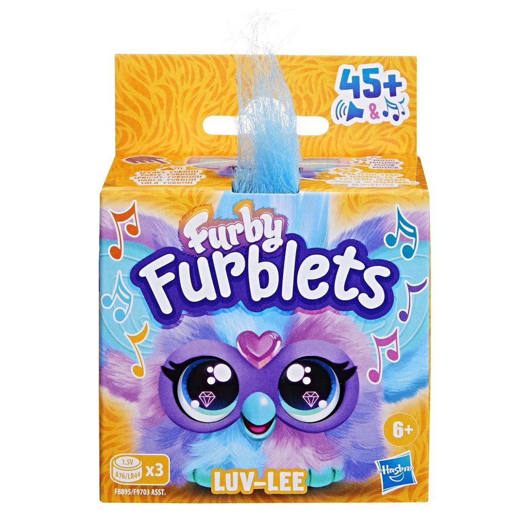 Hasbro Furby Furblets Mini Friend Electronic Stuffed Animal Blue and Purple F8895 Pix-elle