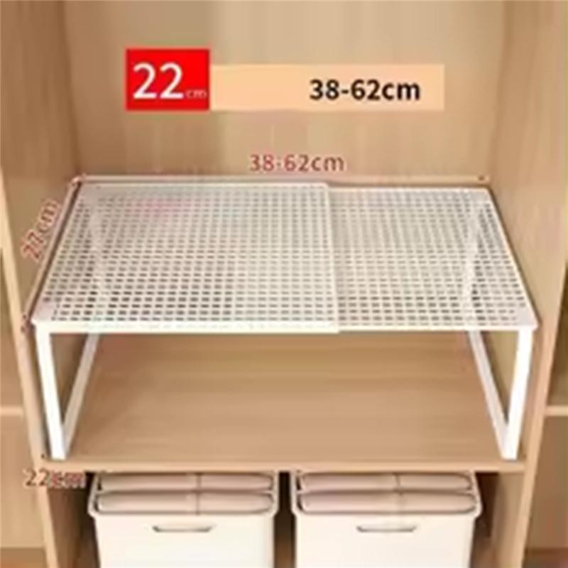 Wardrobe Divider Board Retractable Expandable Telescopic Closet Shelf Adjustable Layered Partition Cabinet Organizer