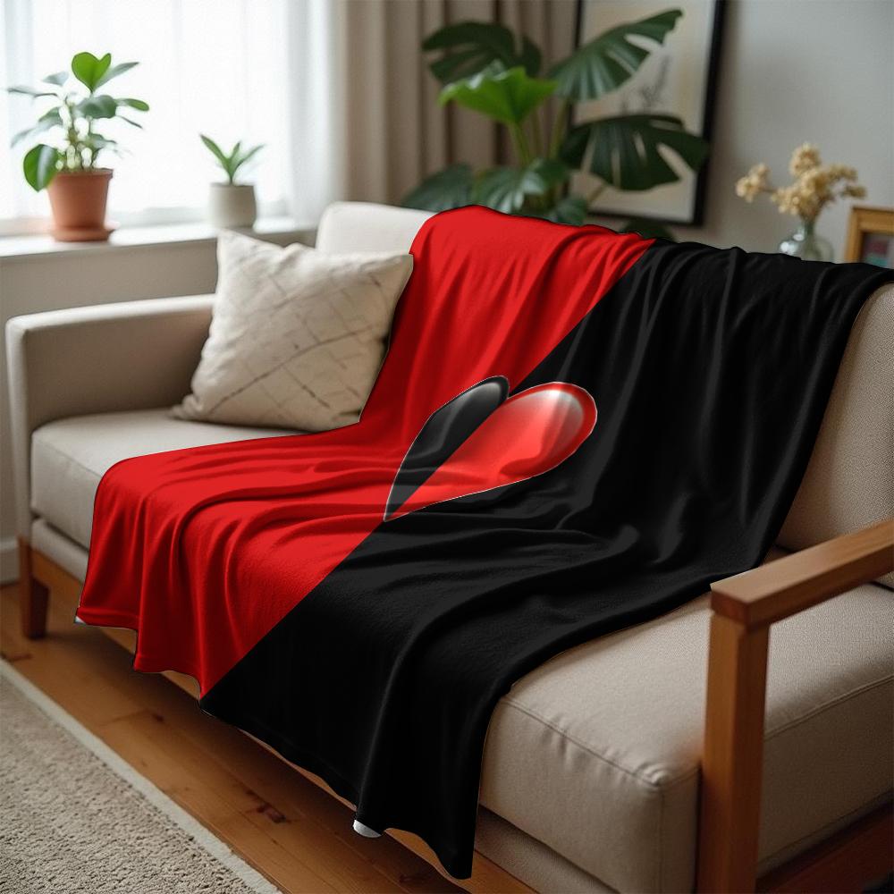 Split Queen Crown Graphic Anime Cartoon Flannel Blanket Soft Warm Throw for Bedroom Sofa Car Kids Holiday Gift