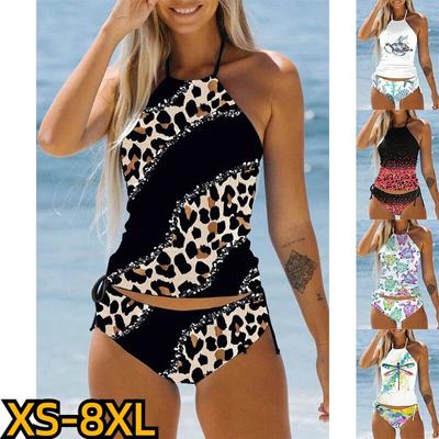 2023 Tweedelige Strandpak Mode Badmode Tankiny Sexy Badmode Zomer Tankini Dames Strand Badmode Mode Print Tankini