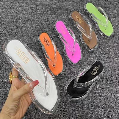 Nuevas Chanclas Planas de Suela Suave para Mujer, Moda de Verano 2023, Zapatos de Playa