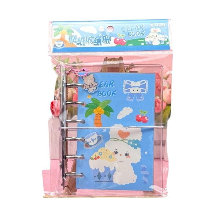 Creative Flip Top Sticker Book Anti Wrinkle Spirals Binding Stickers Collecting Book For Elementary Pupils Sticker Album