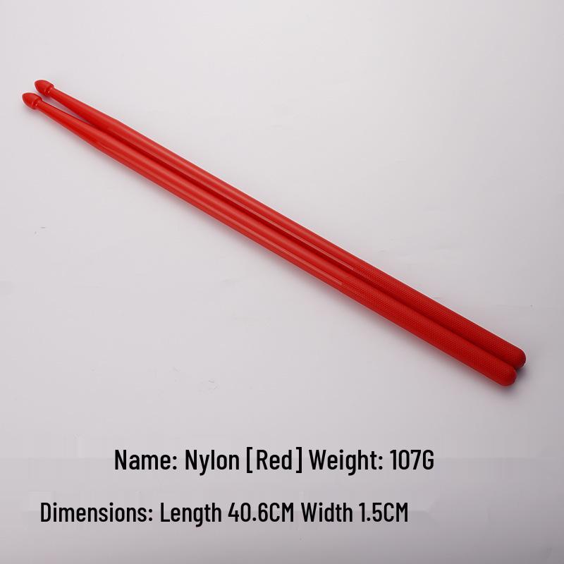 Luminous Colored Maple Wood Drumsticks with Nylon Tips - Beginner Model