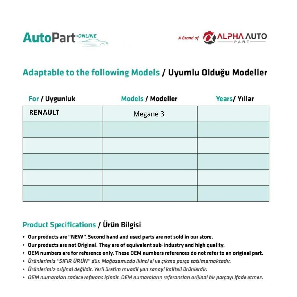 Flat Type Window Opening Button Cover for Renault Megane 3