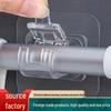 Telescopic Curtain Rod Adhesive Hook - Punch-Free Support for Shower, Towel, and Door Curtains