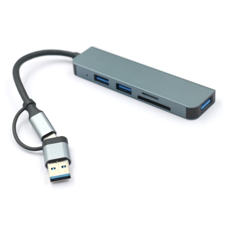 Eight-in-One USB 3.0 to HDMI Dual-Head Type-C Expansion Dock