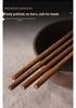 Yuan Sen Tai Japanese Chicken Wing Solid Wood Chopsticks Set - 10 Unpainted, Unwaxed Pairs for Home & Kids
