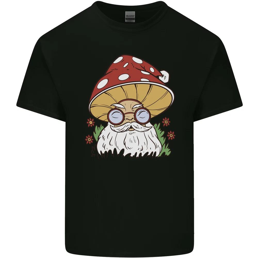 Santa Mushroom Christmas Mycology Foraging Xmas Unisexs Light Cotton TShirt S