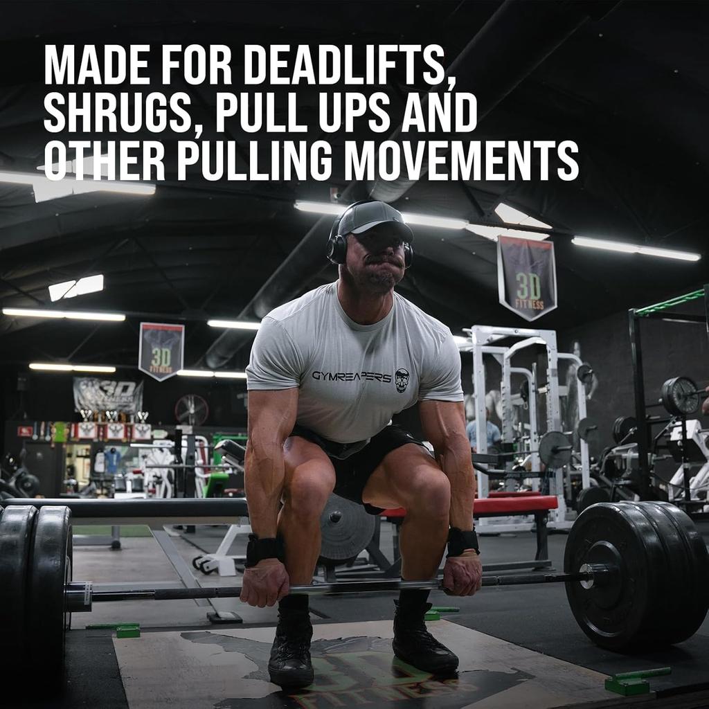 Weight Lifting Hooks (Pair), Heavy Duty Power Wrist Straps Hand Grip Support for Deadlifts, Pull Ups, Shrugs - Gym Gloves for Men and Women