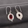 Roter Granat Schmuck, 925 Sterling Silber Ohrringe, handgefertigte Edelstein Schmuck Ohrringe für den Gedenktag