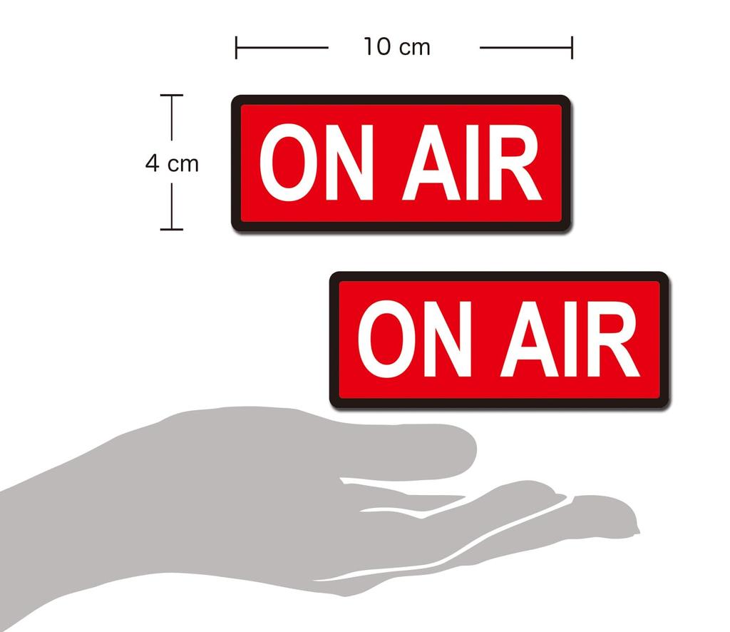 [2 Pieces] ONAIR Magnetic Sticker for Remote Meeting, Live Streaming,