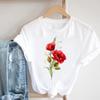 (Asian Size) T Shirt Fashion Women sweet watercolor butterfly trend Clothing Casual Top Short Sleeve Tee Print Lady Female Graphic T-shirts