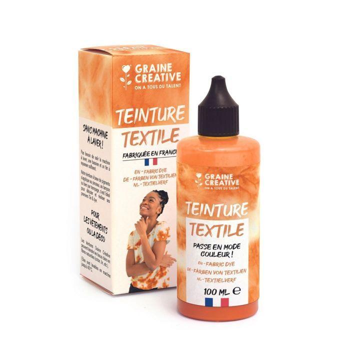 Peinture pour textile 100 ml effet tie and die - rouille