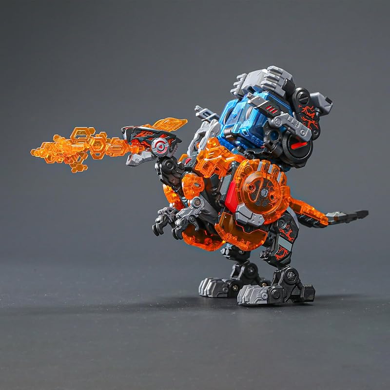 BEASTBOX 52TOYS BB-46PR&BB-02CR PYROMANCER&CRYOMANCER set de 2 piese jucării transformabile Se transformă din cub în dinozaur transformare