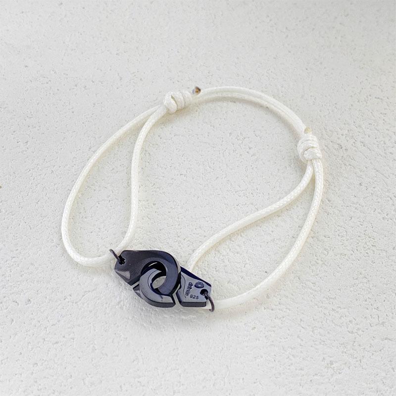 Adjustable Red Wax Rope Bracelet - Non-Fading Handcuff Style for Men and Women