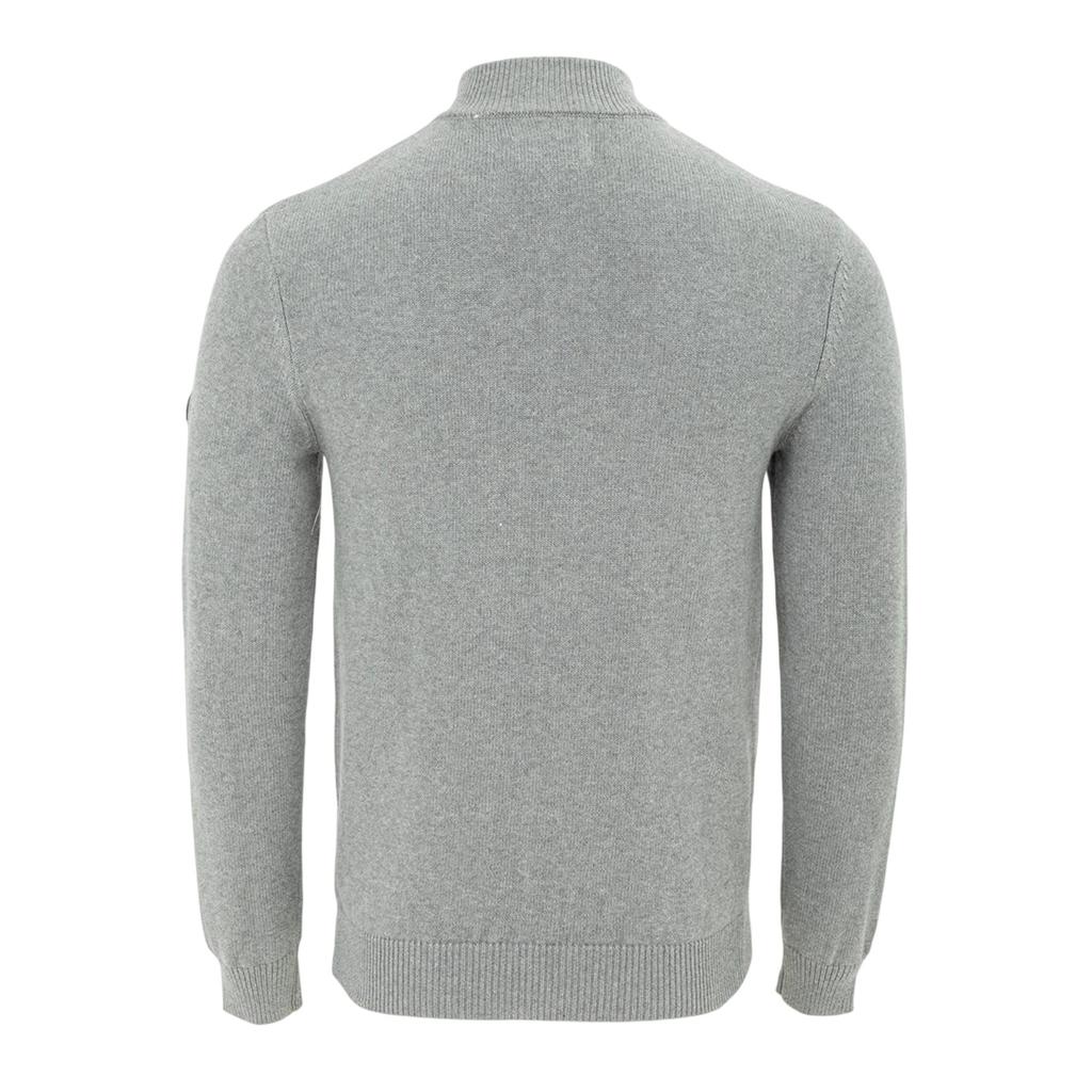 Firetrap Mens Cotton Quarter Zip Snug Fit Casual Jumper