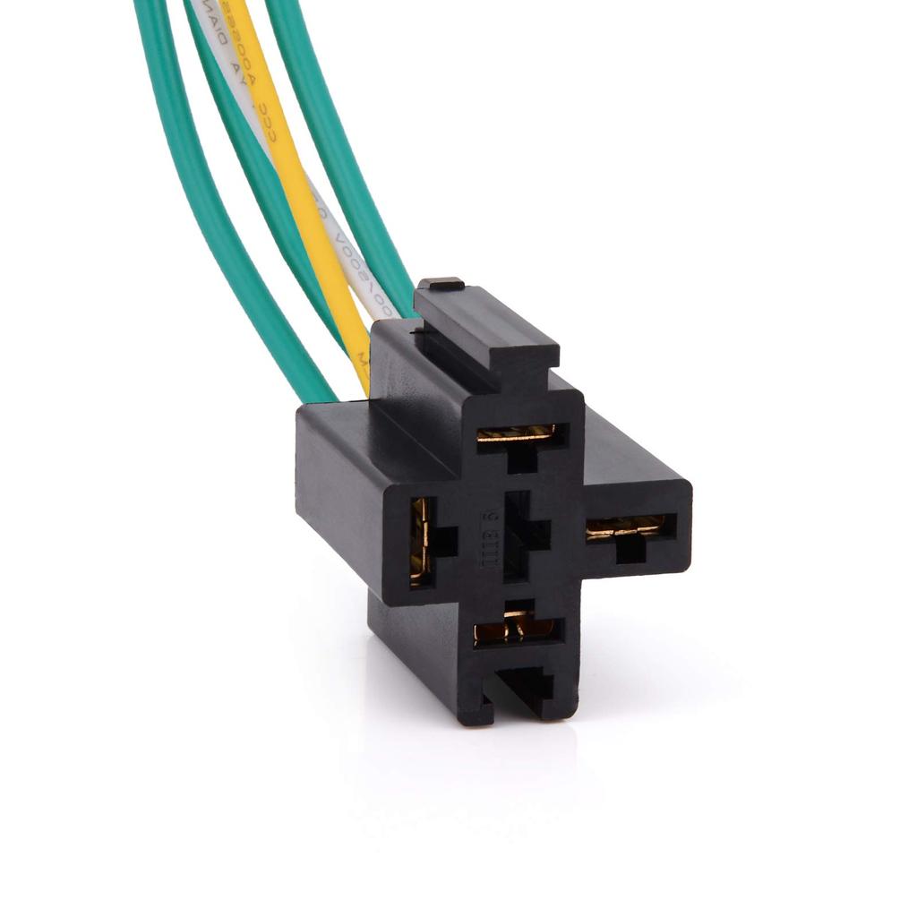 Ehdis Bil Lastebil Relésokkel Ledningsnettsett 5 Pins 5 Ledninger 24V 40 Amp