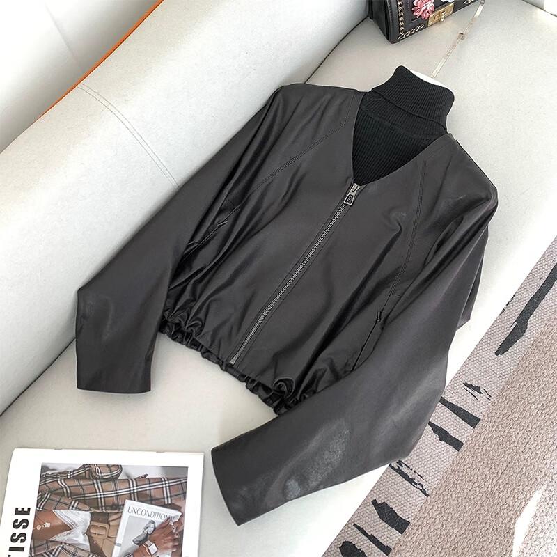 MR Batwing Sleeve Sheepskin Leather Jacket