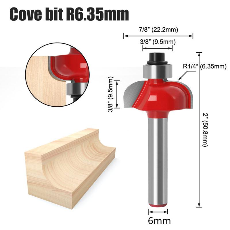 6mm Schaft Holzbearbeitung Bit Set Holz Trimmen Gerade Fräser Holz Arbeits Router Werkzeuge