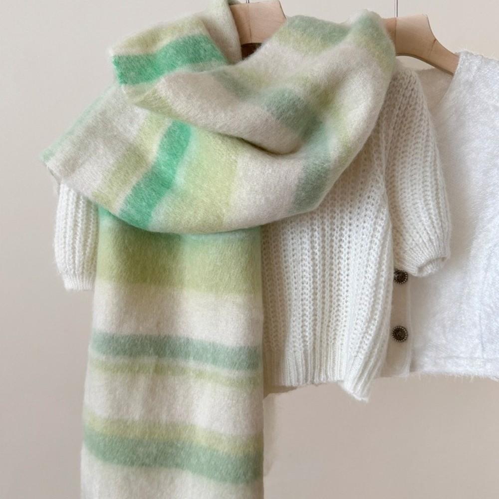 Mohair Scarf Warm Shawl Wrap New Neck Warmer  Skiing