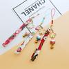 Janpanese Smart Phone Strap Lanyard Flower Cat Bell Strap Phone Charm