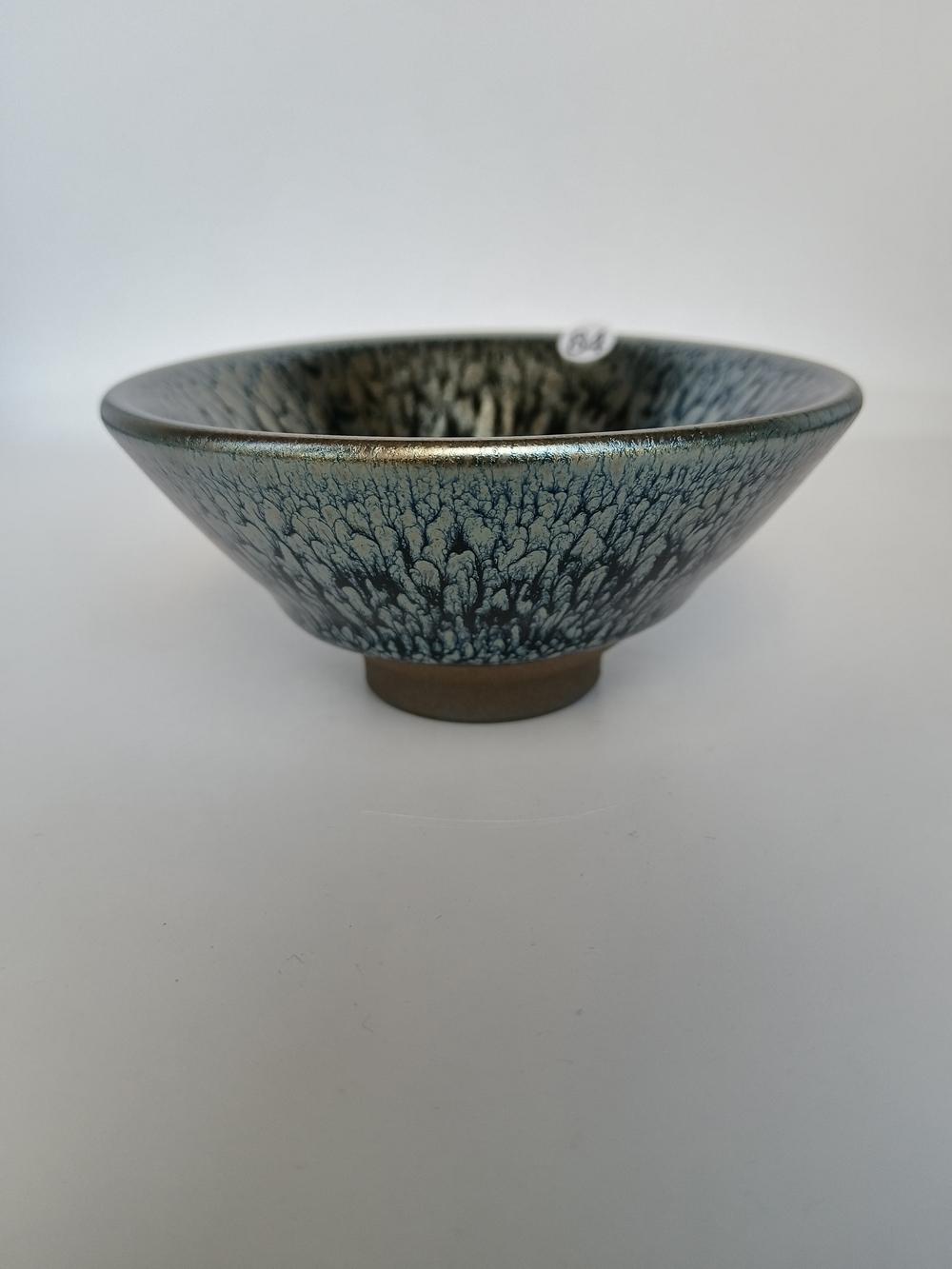 

Jianzhan Flower Bloom Tenmoku Tea Cup Natural Clay Glaze Fired in Kiln under 1300 Celcius degree Porcelain Tea Bowl 200ml