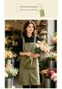 Custom Logo Quick-Drying Waterproof Waist Apron for Pottery, Kitchen, Cafe, and Flower Shop