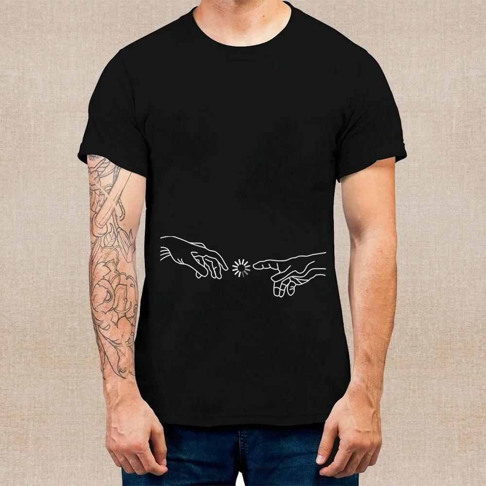 Cotton Tee Clothing Summer Style Casual Street Fashion Short-Sleeved T-Shirt Pullover Comfortable O-neck Top