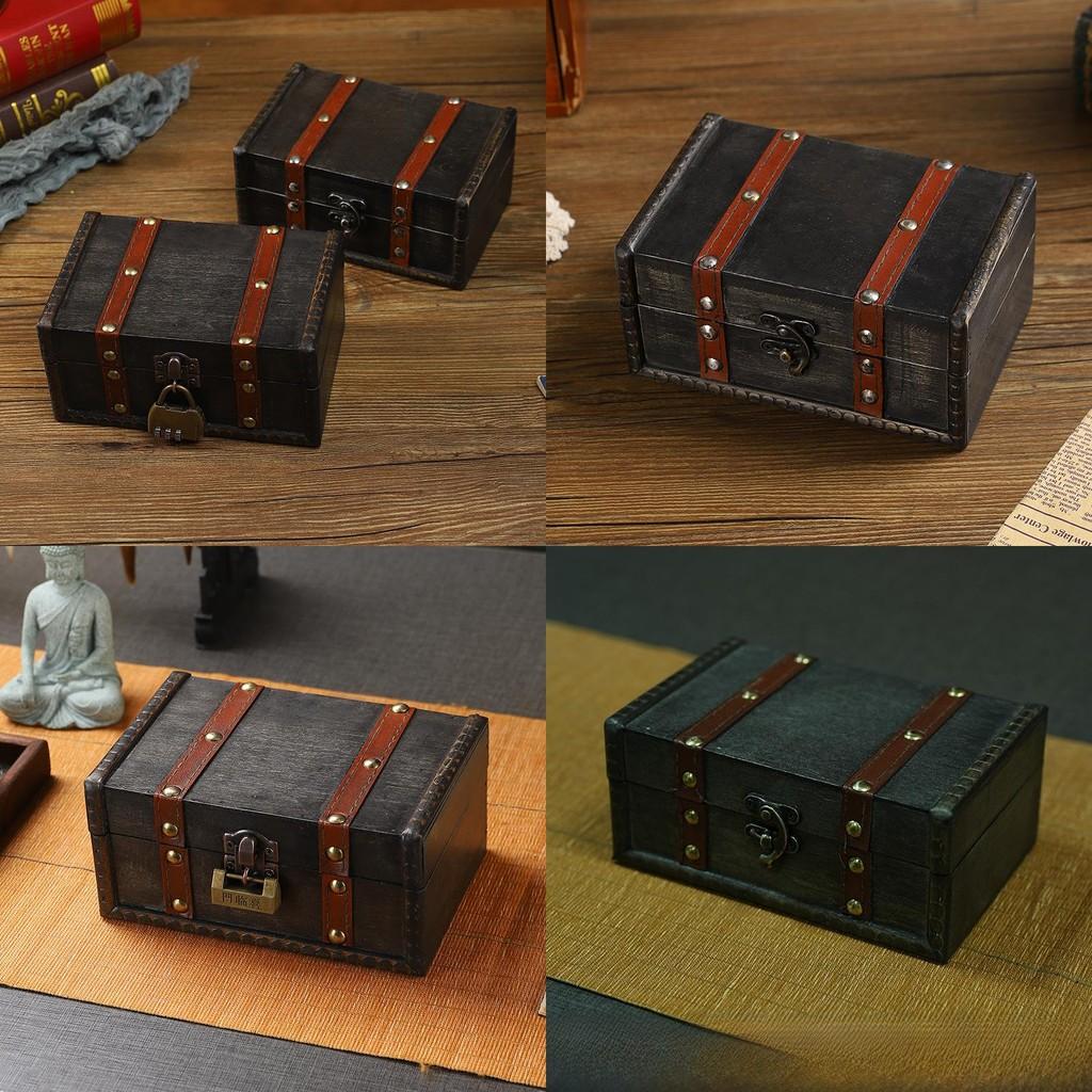 Storage Wooden Retro Box For Jewelry And Accessories With Classic Gift Design