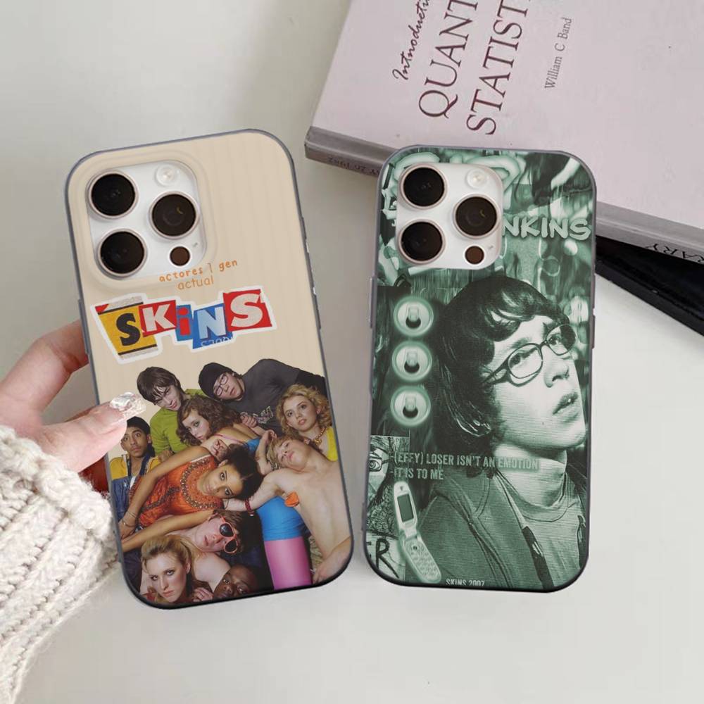 Skins Movie TV For Phone 17 16 15 14 13 12 11 Pro Max Plus Pro Air Phone Case Corrugated Stripe Back Cover