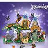 New Travel Pumpkin Cart Halloween House Store Street View Shop House Building Blocks Kit Girls Bricks Model Kids Toy Children