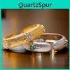 Elegant Geometric Design Narrow Starburst Ring For Women Antique Style Adjustable Copper