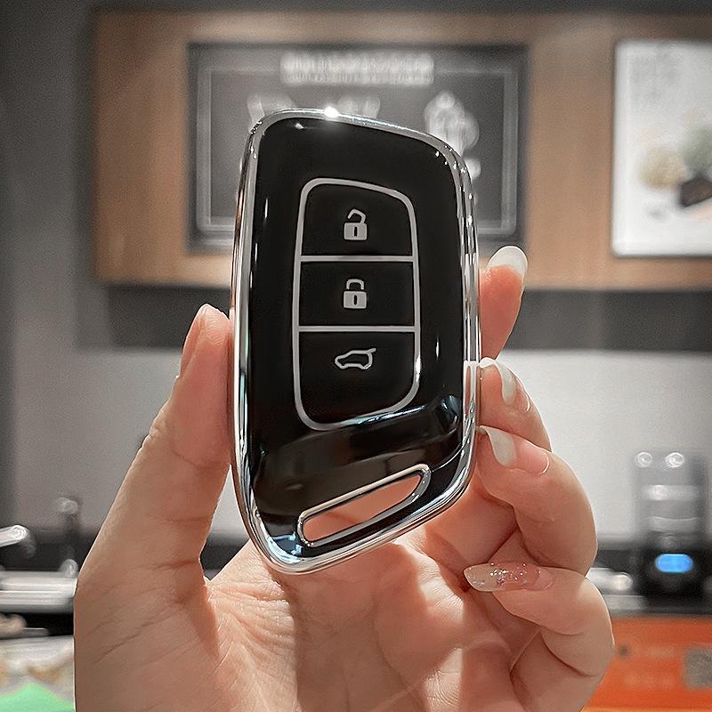 Compatible Baojun Car Key Case for Models 510, 730, 530, 360, 560, 310W, 630 - Protective Shell with Special Buckle Bag