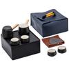 Black Ceramic Side Handle Teapot Travel Car Luxury Portable Cup Outdoor Storage Box Kung Fu Tea Set