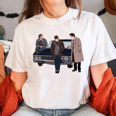 Nadpřirozená trička Dámská Trendová trička Dámská Anime Móda Vtipné Oblečení Trička