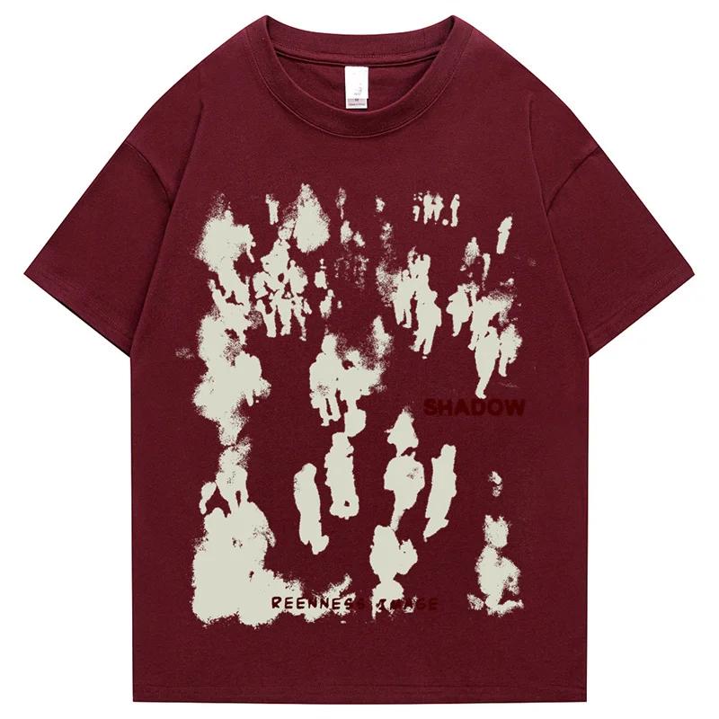 Korea Luxury Brand Cotton Printing Shirt Casual Men Womens Child Trend Streetwear Short Sleeve Fashion Crew Neck Shirt Boy Girl