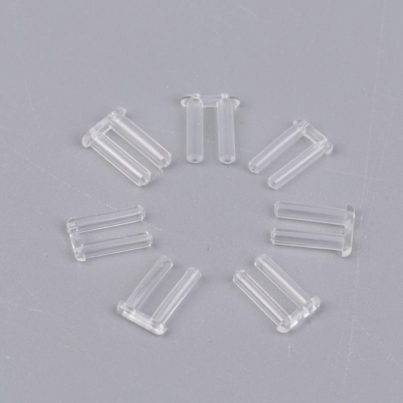 100 Peças Óculos Sem Aro Tampões Duplos de Borracha Buchas de Bloqueio Plástico para Óculos Pinos de Dupla Bucha Acessórios de Reparo para Óculos