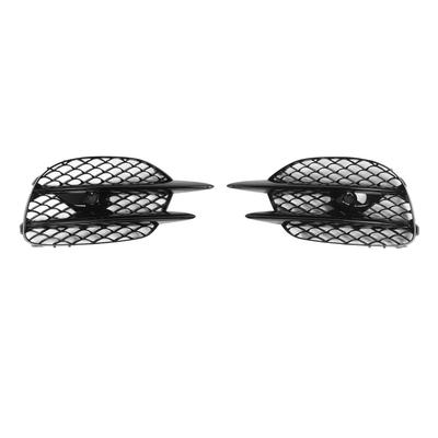 Gloss Black Front Bumper Fog Grille With Trim Moulding For SClass W222 Sedan AMG Line 2018 To 2020
