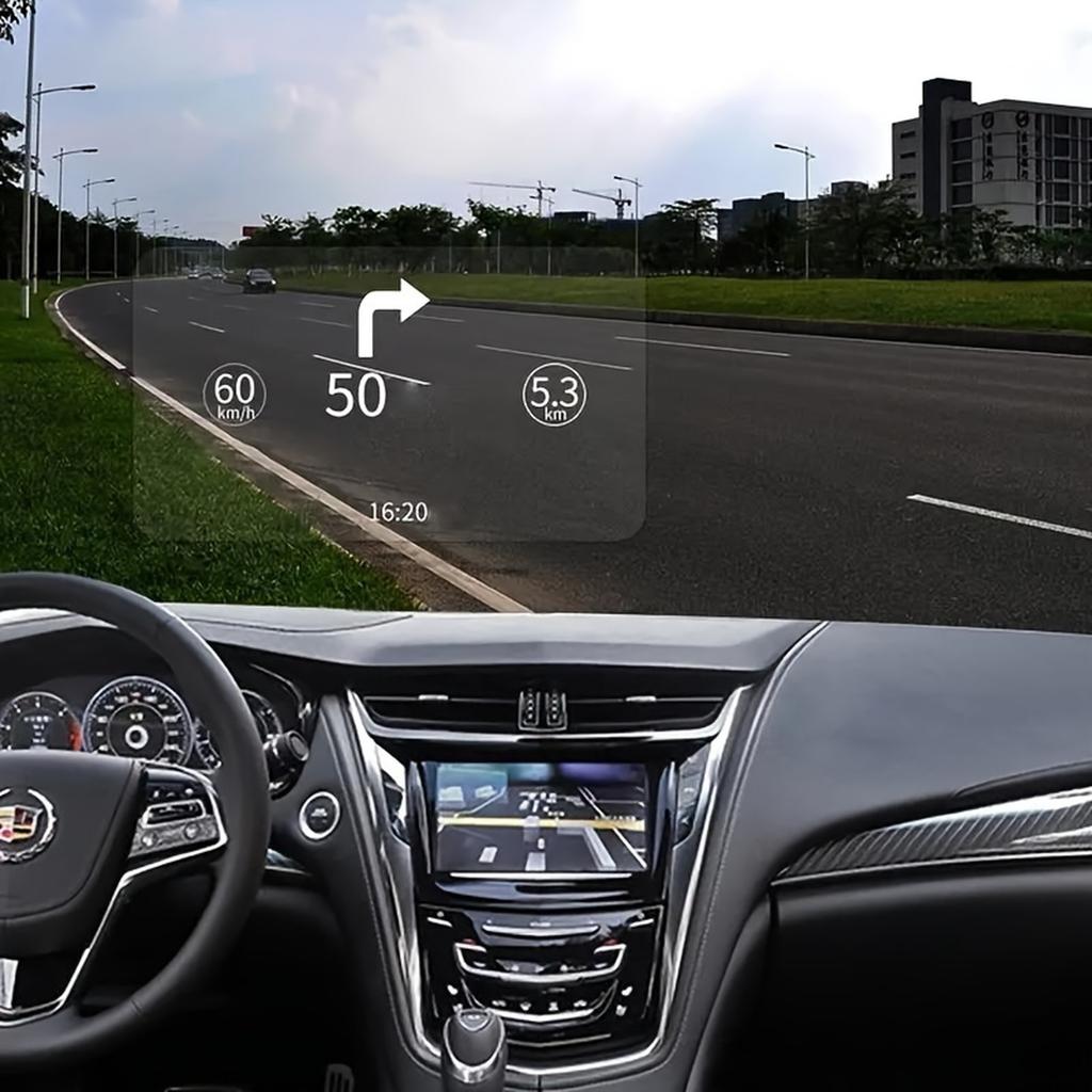 1pc - Clear High Definition Reflective Film For Car HUD - Stickers For Windshield Display For Head-Up Navigation, Visible Day And Night 1ml