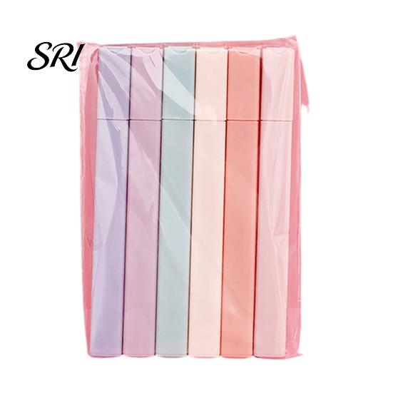 Highlighter Pen 6Pcs Pastel Set for Students Large Capacity Eye-Care Student Highlighters Markers Journaling Notes Quick-Dry Dual-Tip Cute School