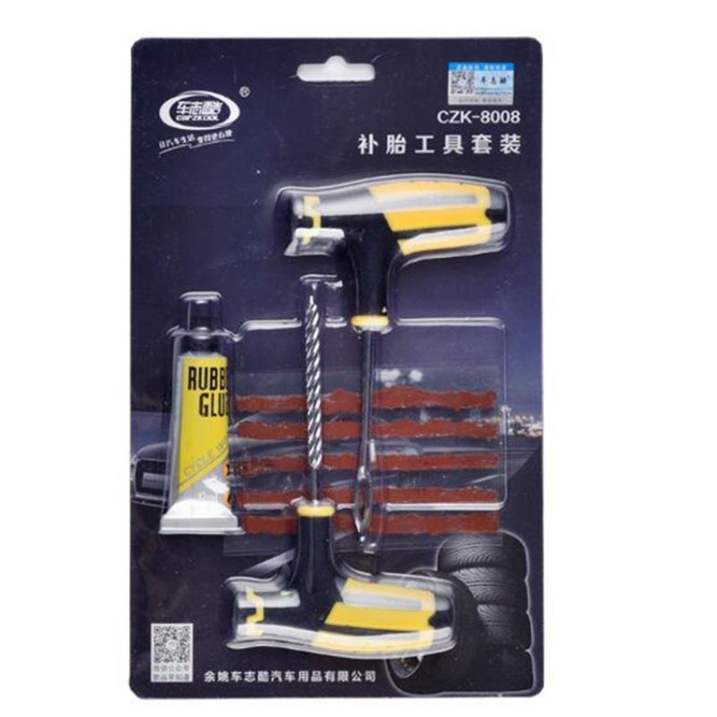 Professional Car Tire Repair Kit Auto Bike Motor Tubeless Tire Tyre Puncture Plug Drill Bit Repair