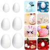 10PC White Easter Foam Egg DIY Painting Polystyrene Styrofoam Home Egg Balls Party Decoration Supplies Lightweight Handemade