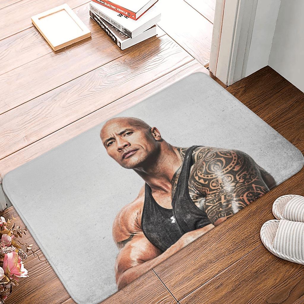 Dwayne The Rock Johnson Meme Doormat Mat Anti-Slip  Bathroom Kitchen Bedroom Rug Carpet 40*60cm