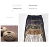 L8245 Elastischer Bund Leinen Tencel Mischung Gerades Bein Lockere Hose - Atmungsaktive Lange Hose