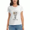 Floral Ladies Cotton T Shirt, Premium Cotton Quality Print, Durable And Comfortable, Casual Fashion. Elegant Flowers Graphic Tshirt, Botanical Design,