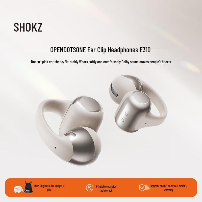 SHOKZ OpenDots ONE E310 Open-Ear Bluetooth Sports Headphones
