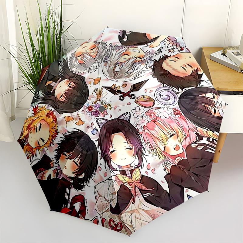

1pc Bleach Characters Outdoor Umbrella - Automatic Opening/Closing, 3-Fold Design, 8-Bone Iron Frame - Perfect Gift for Fans, Travelers, Daily Use.V07