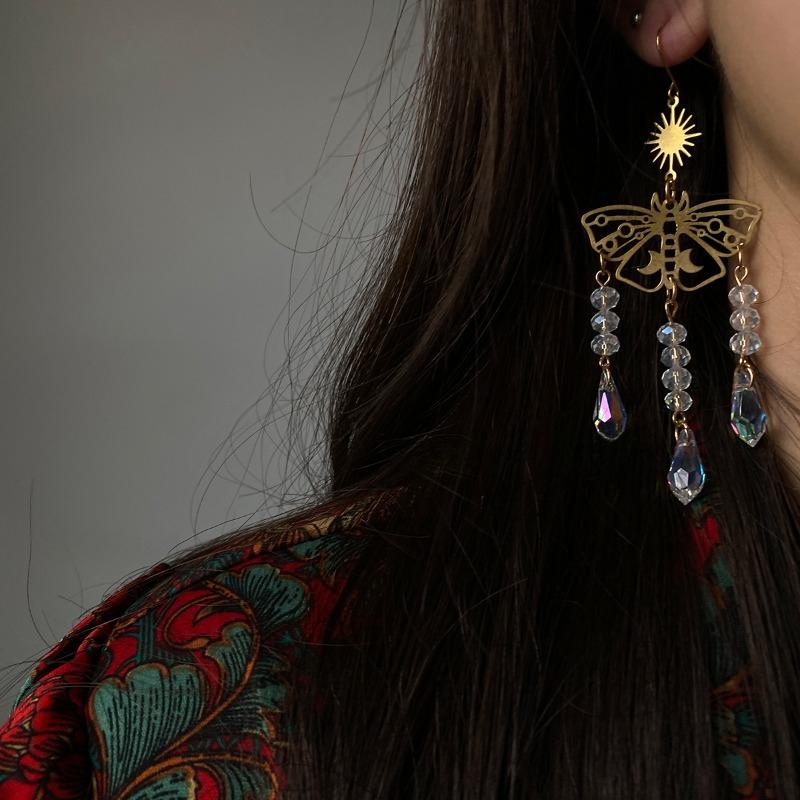 

DIMANAF 2023 Четыре сезона Серьги Ретро Аксессуар Длинный Этнический Стиль Лист Простые Аксессуары Серьги 314