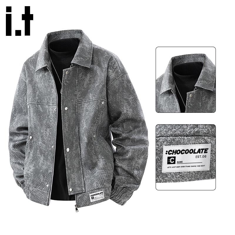 

:CHOCOOLATEit Men s American Retro Loose Lapel Jacket XL